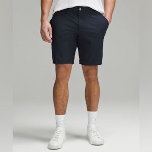 Lululemon Athletica Men's Dark Blue Flat Front Shorts
